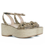 Gucci Women's Horsebit Lace-up Shoes Apricot