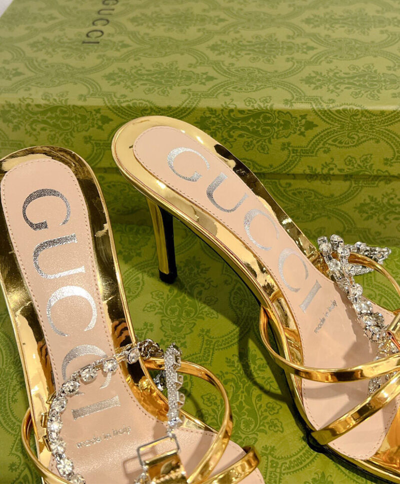 Gucci Women's Crystal Chain Sandal 794313