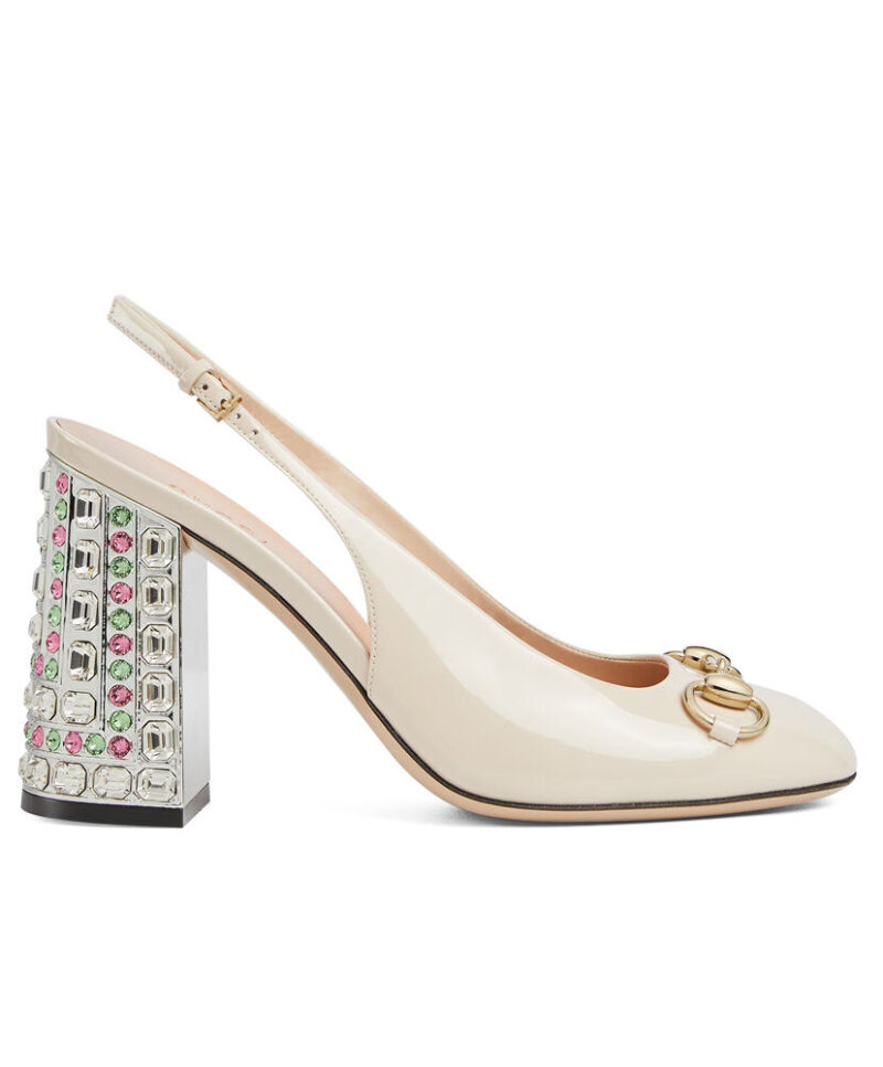 Gucci Women's Horsebit Pump With Crystals 795984