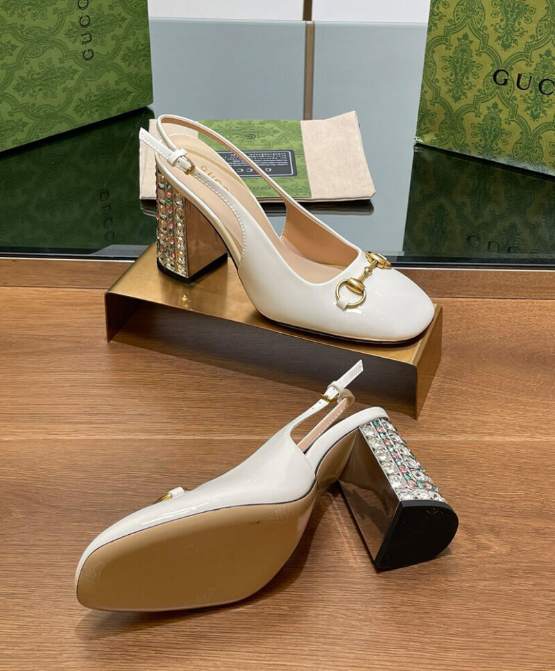 Gucci Women's Horsebit Pump With Crystals 795984