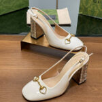 Gucci Women's Horsebit Pump With Crystals 795984