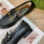 Gucci Women's 1953 Horsebit Leather Loafer 307929 Black