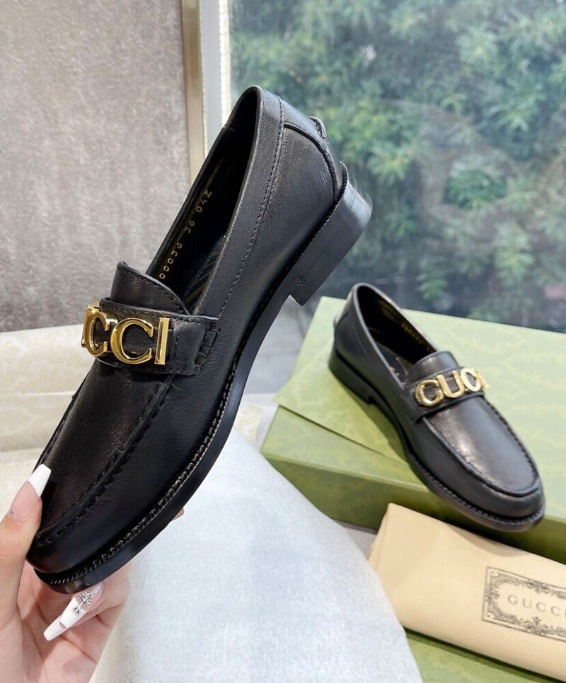 Gucci Women's Gucci Leather Loafer Black