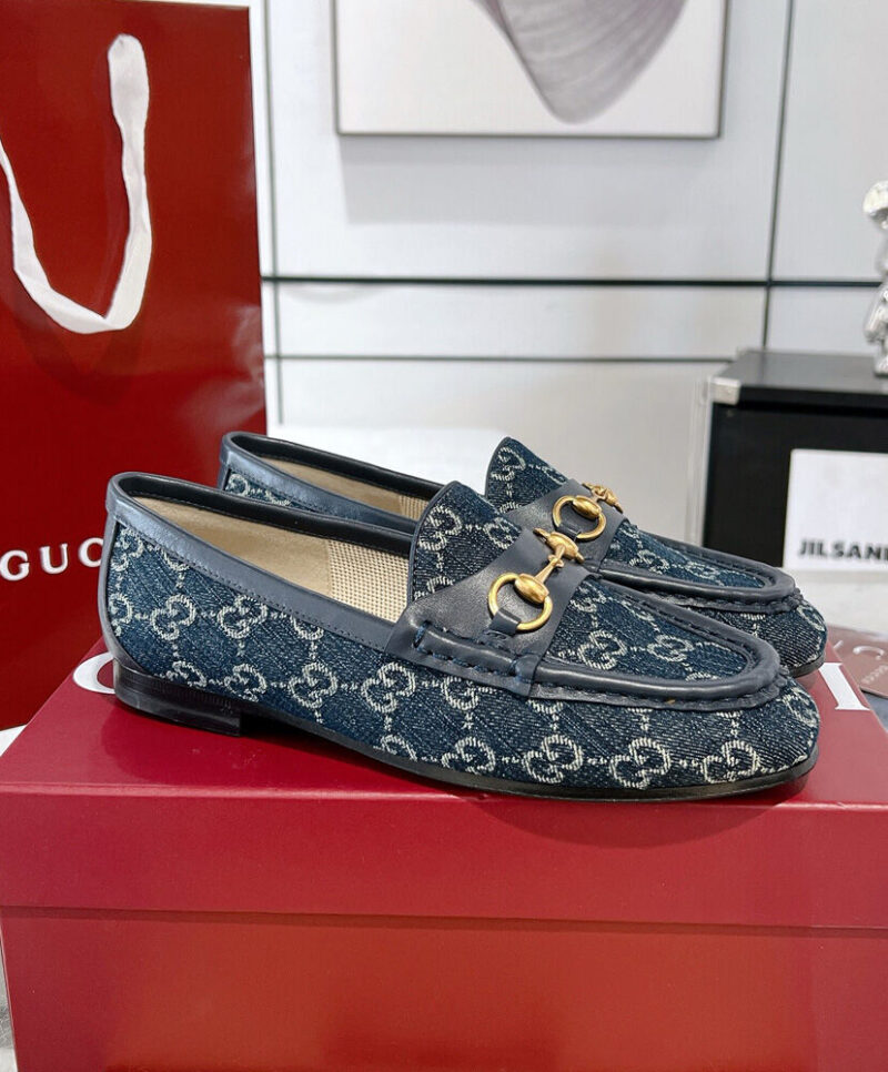 Gucci Women's Horsebit 1953 Loafer Blue