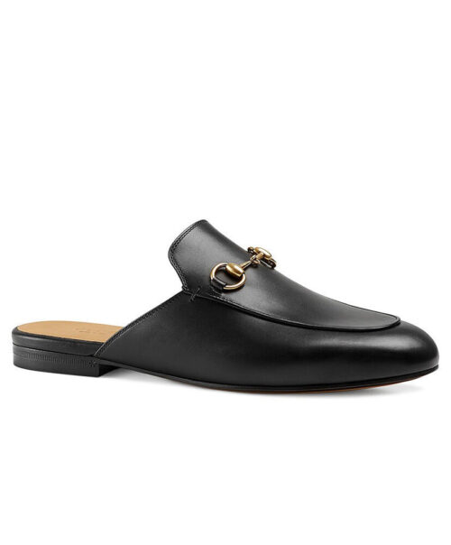 Gucci Princetown Leather Slipperr 423513 Black