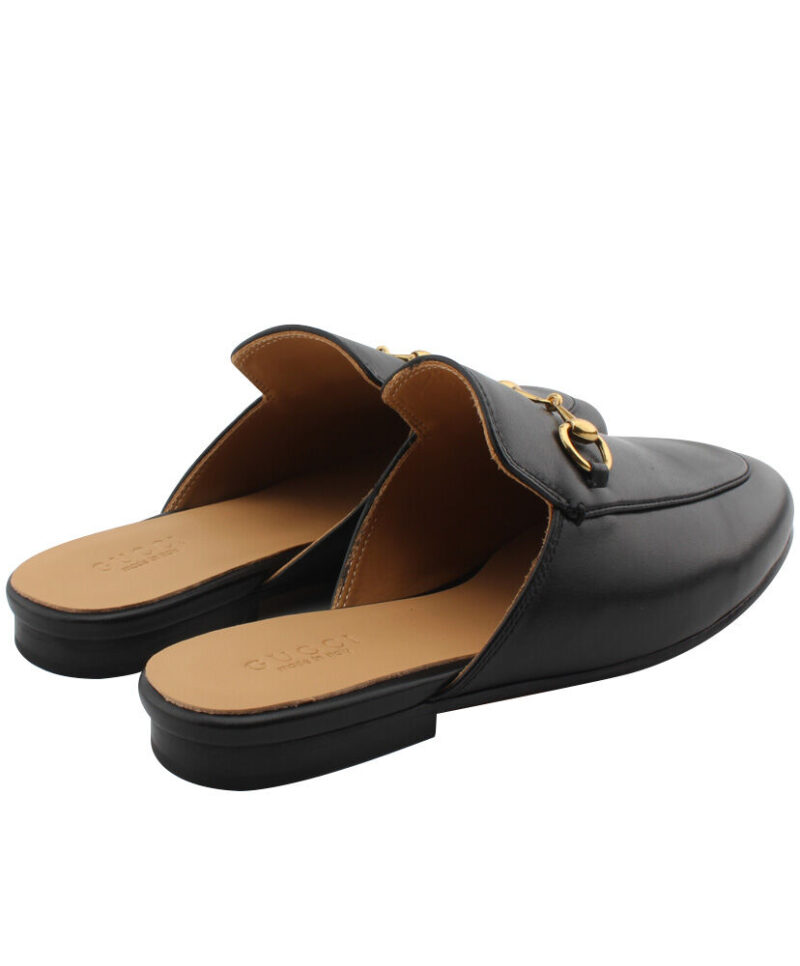 Gucci Princetown Leather Slipperr 423513 Black