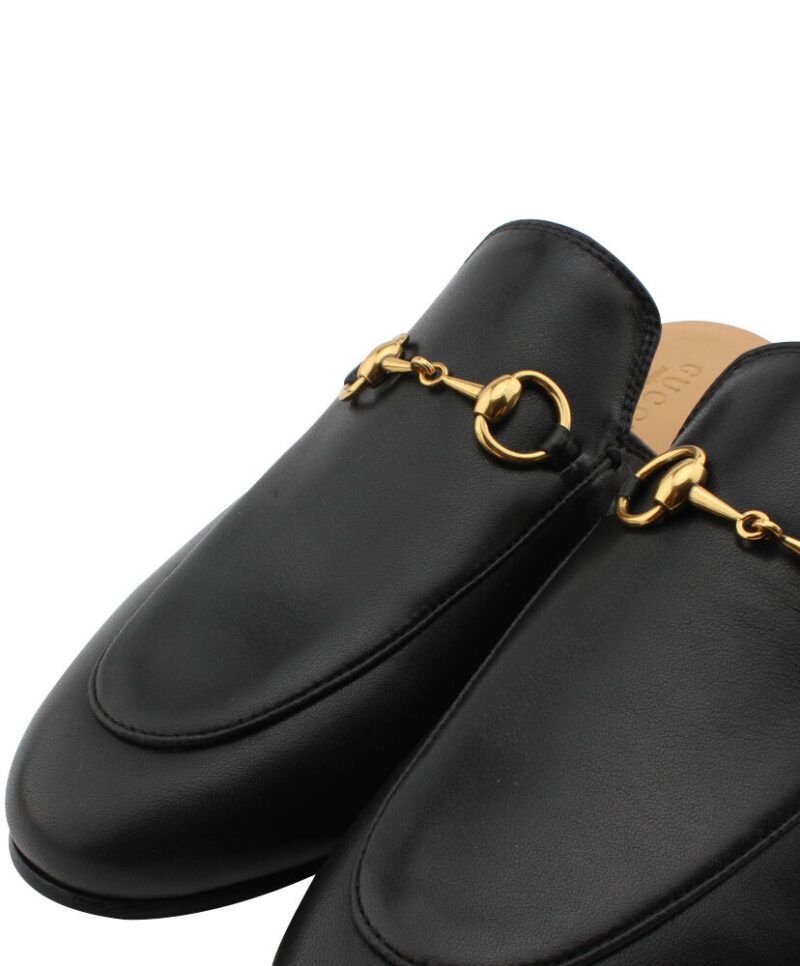 Gucci Princetown Leather Slipperr 423513 Black