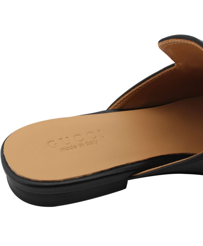Gucci Princetown Leather Slipperr 423513 Black