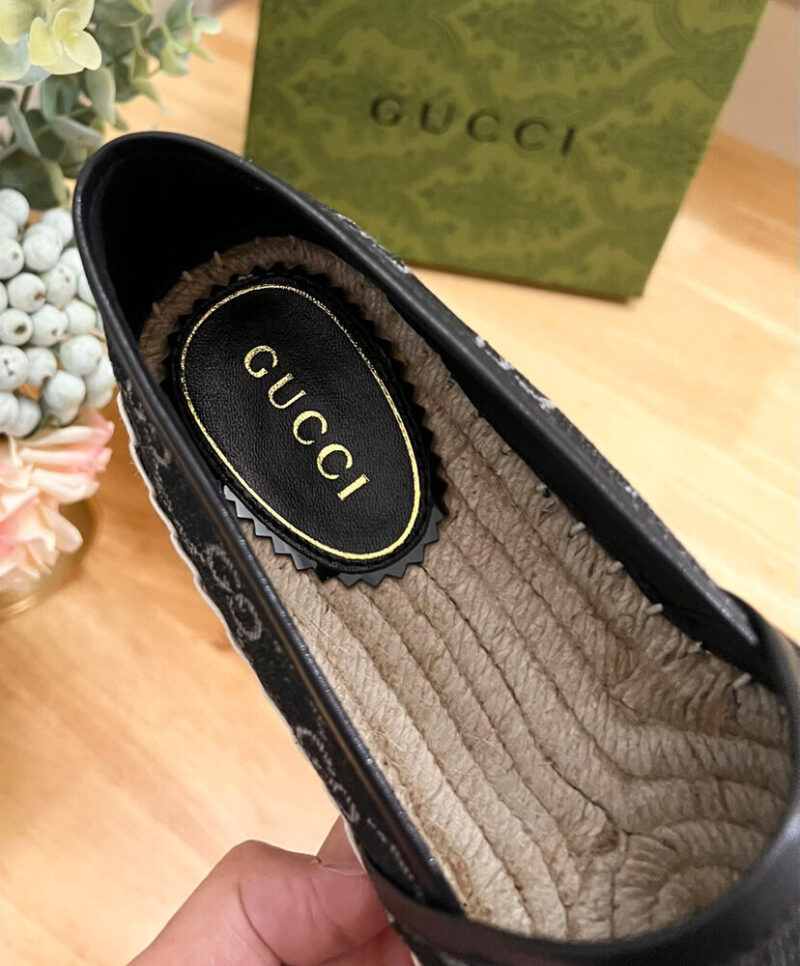 Gucci Women's GG Espadrille 776719 Black