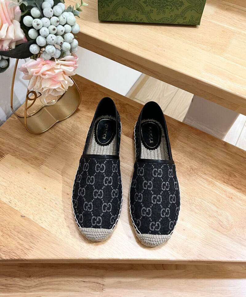 Gucci Women's GG Espadrille 776719 Black