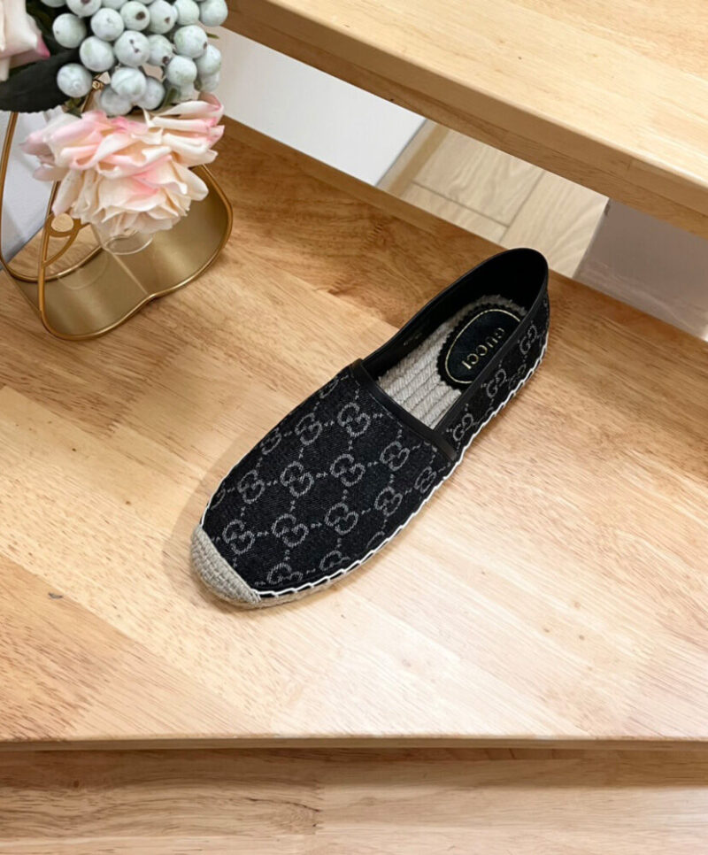 Gucci Women's GG Espadrille 776719 Black