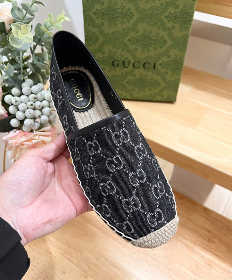 Gucci Women's GG Espadrille 776719 Black