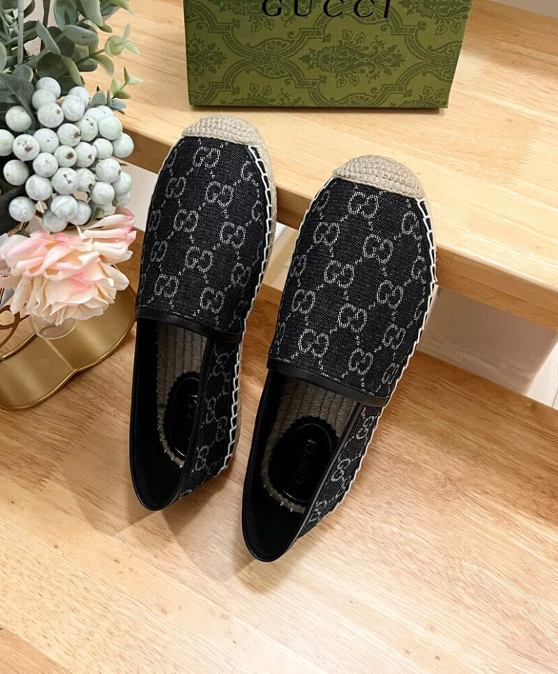 Gucci Women's GG Espadrille 776719 Black