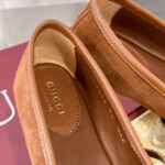 Gucci Women's Horsebit Ballet Flat 814414 Coffee