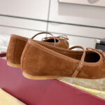 Gucci Women's Horsebit Ballet Flat 814414 Coffee