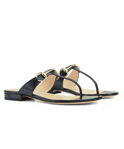 Gucci Women's Horsebit Thong Sandals
