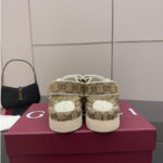 Gucci Women s Sandals With Double G Apricot