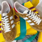 Gucci x Adidas Unisex Gazelle Sneaker Apricot