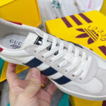 Gucci x adidas Unisex Gazelle Sneaker 707861 Cream