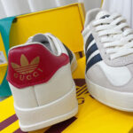 Gucci x adidas Unisex Gazelle Sneaker 707861 Cream