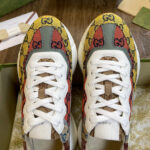 Gucci Unisex Rhyton GG Multicolor Sneaker Yellow
