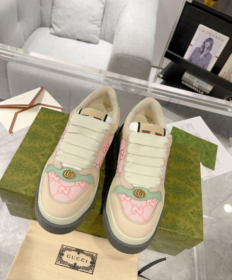 Gucci Women's Screener Trainer 750633 Pink