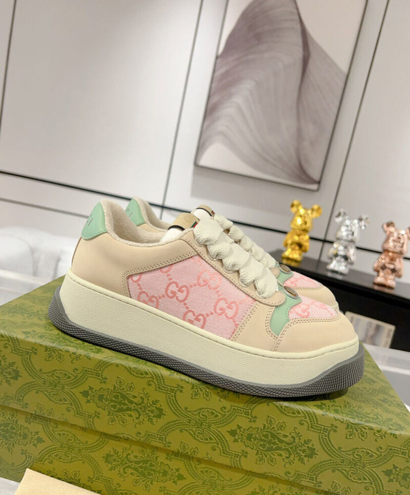 Gucci Women's Screener Trainer 750633 Pink
