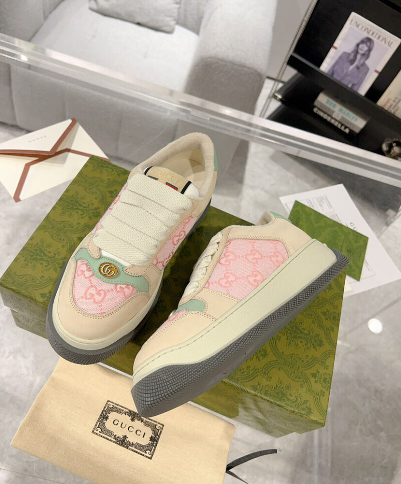Gucci Women's Screener Trainer 750633 Pink