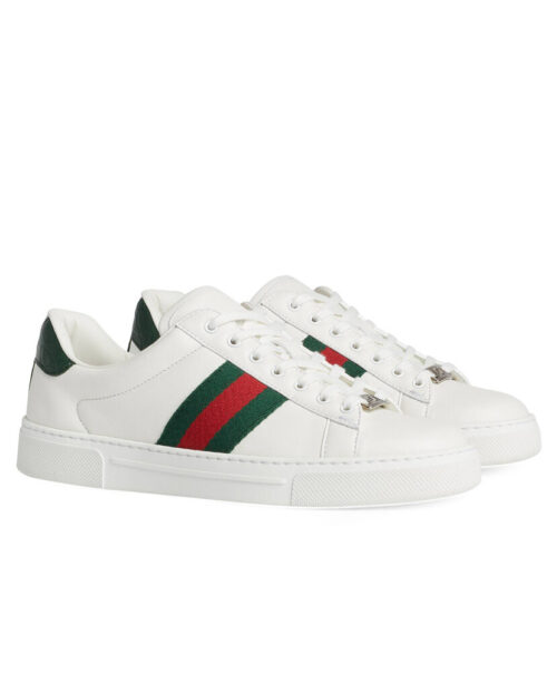 Gucci Unisex Ace Sneaker With Web 757892 White