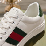 Gucci Unisex Ace Sneaker With Web 757892 White