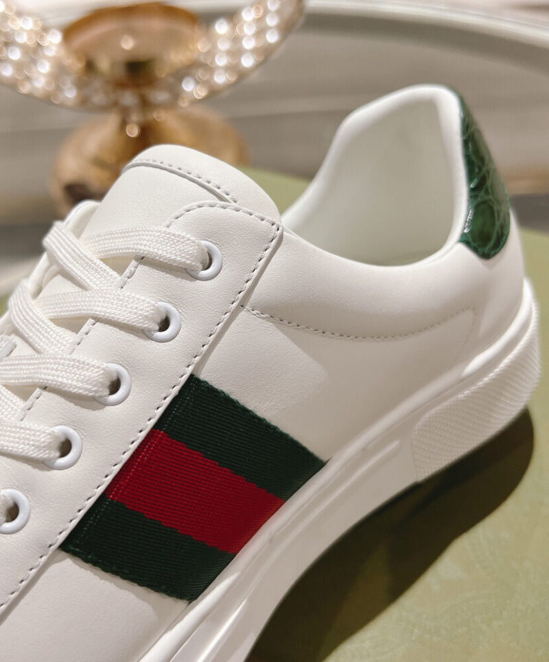 Gucci Unisex Ace Sneaker With Web 757892 White