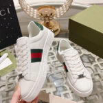 Gucci Unisex Ace Sneaker With Web 757892 White