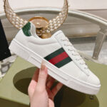 Gucci Unisex Ace Sneaker With Web 757892 White