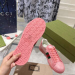 Gucci Unisex Ace Sneaker With Web 760774 Pink