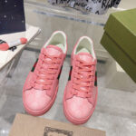 Gucci Unisex Ace Sneaker With Web 760774 Pink