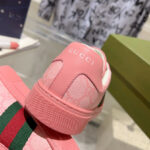 Gucci Unisex Ace Sneaker With Web 760774 Pink