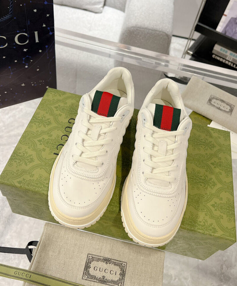 Gucci Unisex Re-Web Trainer 785728 White