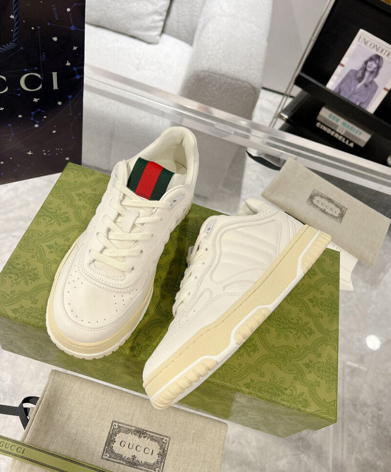 Gucci Unisex Re-Web Trainer 785728 White