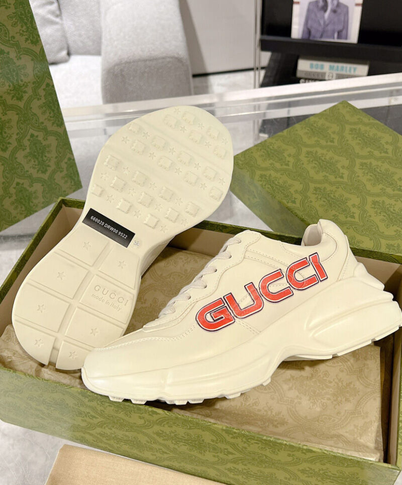 Gucci Unisex Rhyton Sneaker 7989192 White
