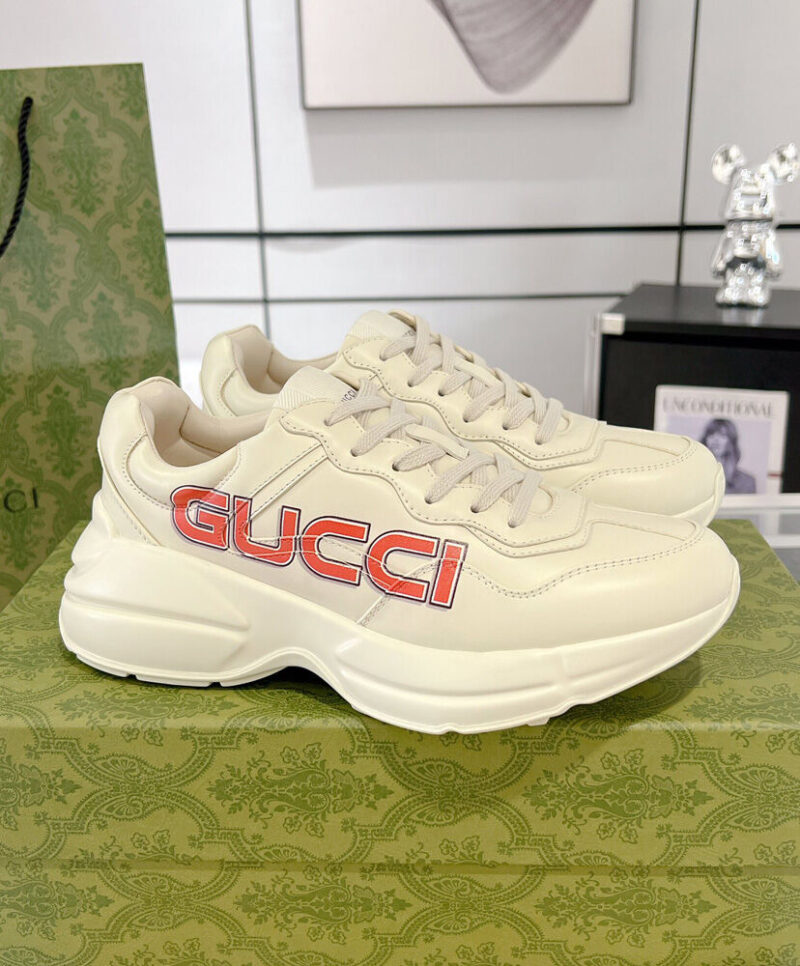 Gucci Unisex Rhyton Sneaker 7989192 White
