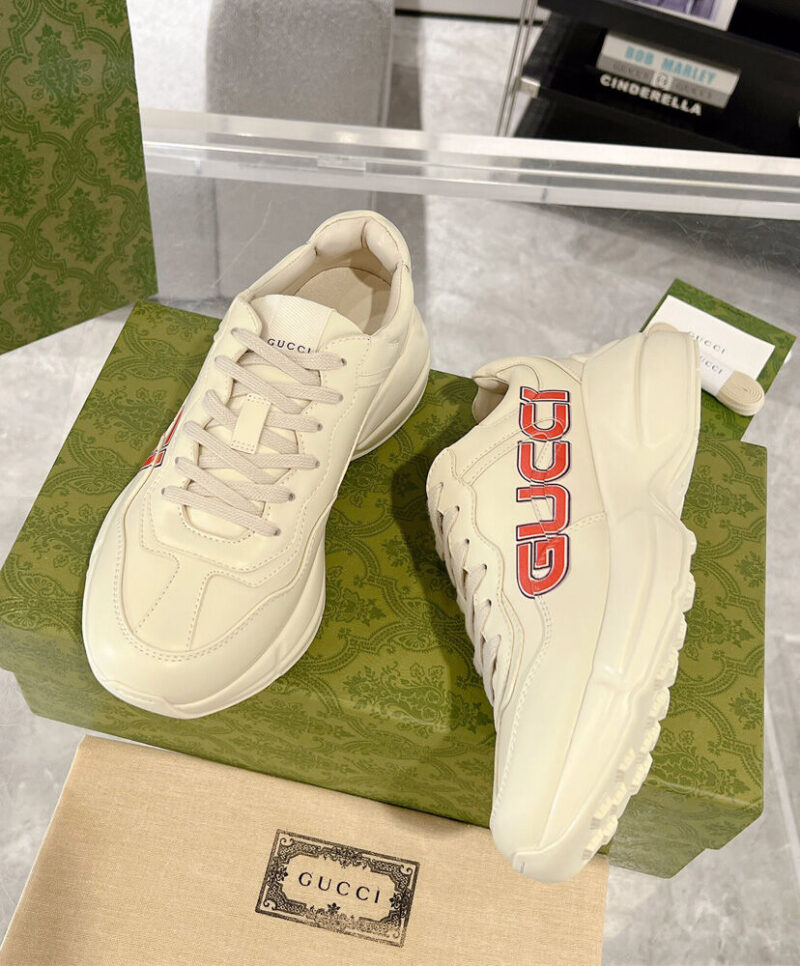 Gucci Unisex Rhyton Sneaker 7989192 White