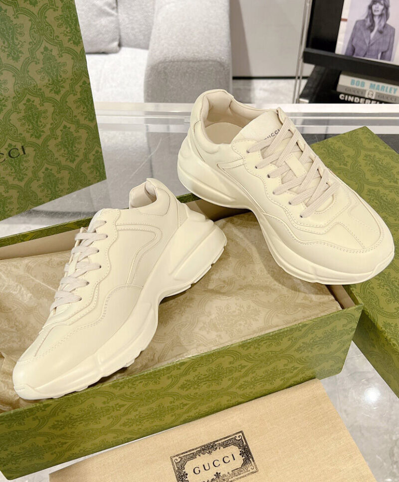Gucci Unisex Rhyton Sneaker 7989192 White