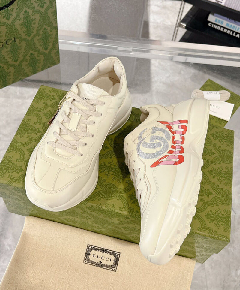 Gucci Unisex Rhyton Sneaker 8002432 White