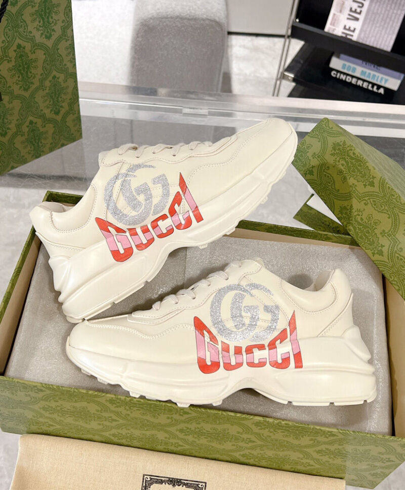 Gucci Unisex Rhyton Sneaker 8002432 White