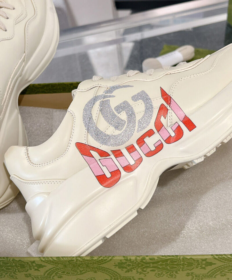 Gucci Unisex Rhyton Sneaker 8002432 White