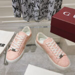 Gucci Unisex Ace Sneaker With Web 812026 Pink