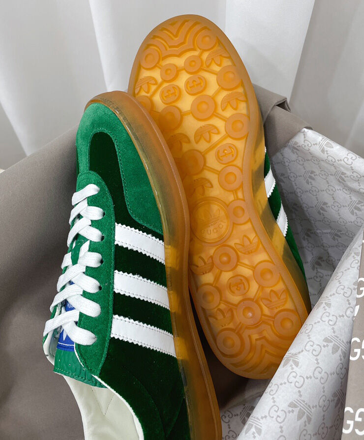 Gucci x adidas Unisex Gazelle Sneaker Green