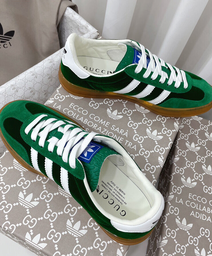Gucci x adidas Unisex Gazelle Sneaker Green