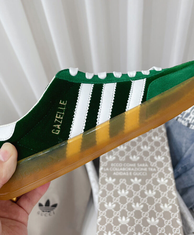 Gucci x adidas Unisex Gazelle Sneaker Green