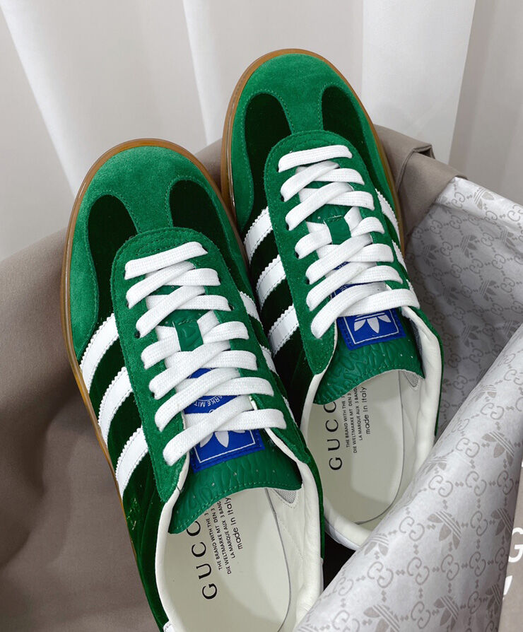 Gucci x adidas Unisex Gazelle Sneaker Green